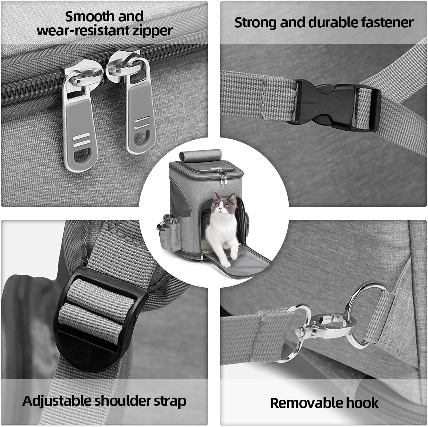 Airline-Approved Large Pet Carrier Backpack with Wheels, Featuring Durable Handle, Flexible Wheels, and Breathable Mesh Panels